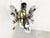 Vintage Italian Chrome & Brass Chandelier, 1970s For Sale - Image 11 of 13