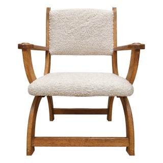Kurul Armchair in Oak by Henning Kjærnulf, Denmark, 1960s For Sale
