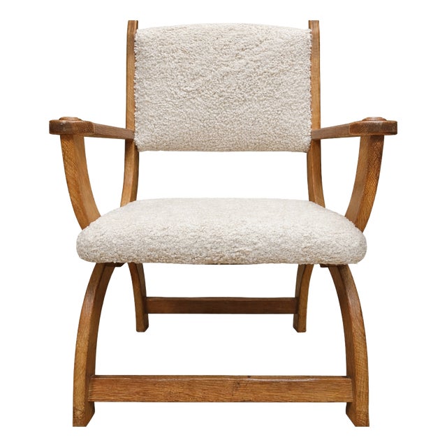 Kurul Armchair in Oak by Henning Kjærnulf, Denmark, 1960s For Sale