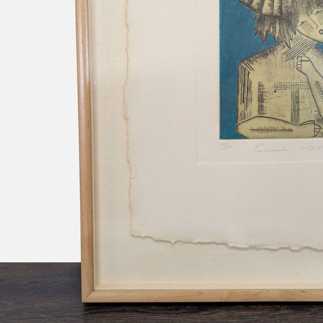 Mario Romero Limited Edition Aquatint Titled “Fumades” For Sale In San Francisco - Image 6 of 6