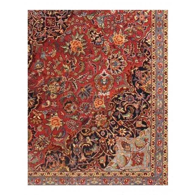 Traditional 2020s Red Persian Kashan Design For Sale - Image 3 of 12