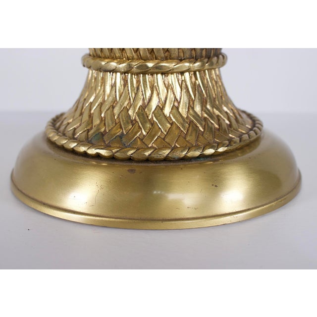 Table Lamp in Brass and Silver-Plated Metal, 1970s For Sale - Image 6 of 7
