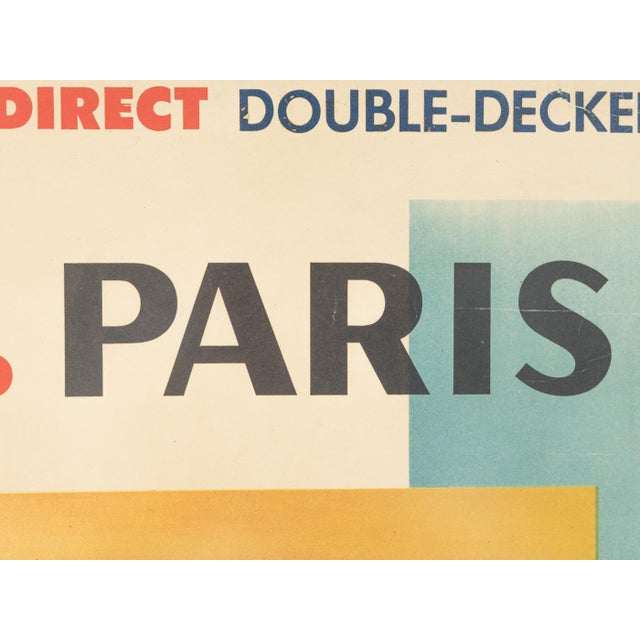 1940s Paris, Pan Am Airways Travel Poster, 1949 For Sale - Image 5 of 17