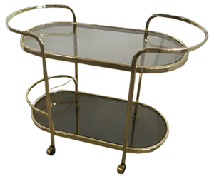 Italian Food Trolley with Bottle Holder, 1970s