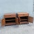 Asian Taiwanese Walnut Cubic Side Tables/Nighstands by Ricardo Lynn - A Pair For Sale - Image 3 of 12