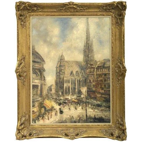 Ludolfs Liberts, Vienna, Oil on Board, Framed For Sale - Image 4 of 4