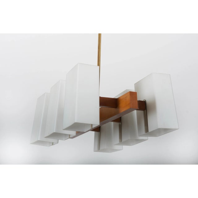 Large Vintage Opaline Glass Chandelier by Rupert Nikoll For Sale - Image 13 of 16