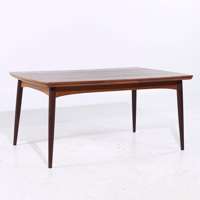 Gudme Møbelfabrik Mid Century Danish Teak Hidden Leaf Expanding Dining Table For Sale In Chicago - Image 6 of 11