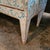 Shabby Chic Late 19th Century English Blue and White 3 Drawer Italian Style Commode With Rosette Round Handles For Sale - Image 3 of 18