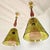 Olive Green, Mid Century Modern, Murano Glass Pendant Lights - a Pair For Sale - Image 4 of 14