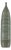 Tall Artisan Ceramic Hand-Crafted Vase with Ribbed Body and Green Glaze For Sale