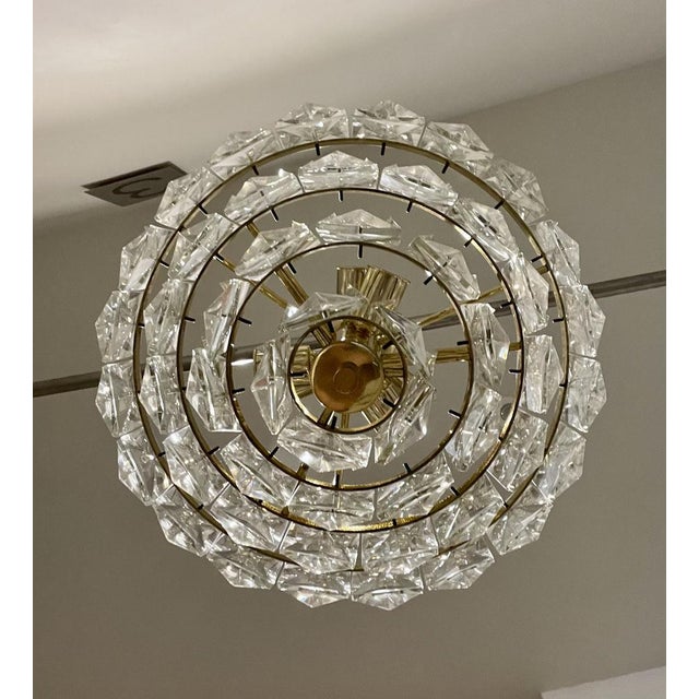 Glass Chandelier from Kinkeldey, 1970s For Sale - Image 7 of 18