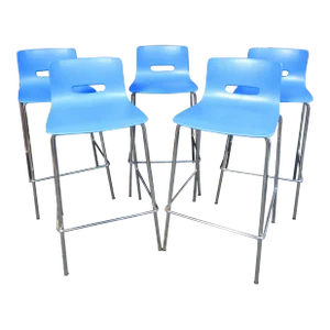 Mid 20th Century Modern Bar Stools - Set of 5