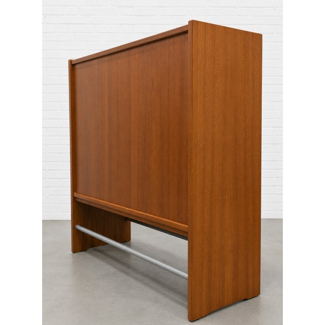 Heltborg Møbler Mid Century Modern Danish Teak Dry Bar Cabinet by Poul Heltborg, C. 1960’s For Sale - Image 4 of 15