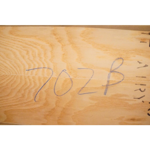 Bassett Furniture Mission Style Solid Oak 93" Trestle Dining Table 4033-0449 For Sale - Image 15 of 15
