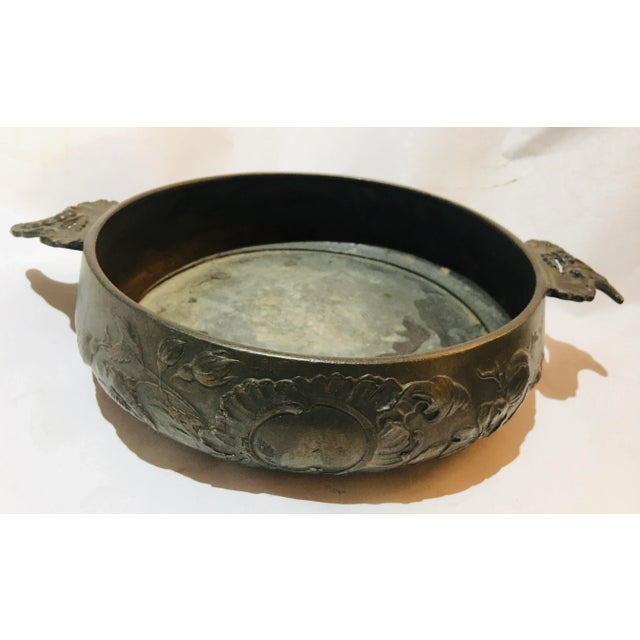Vintage Kayserzinn Art Nouveau Pewter Dish & Lid For Sale - Image 11 of 13