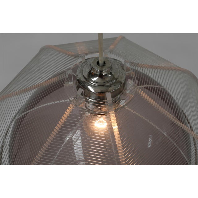1960s Wire Pendant Lamp by Paul Secon for Sompex, 1960s For Sale - Image 5 of 14