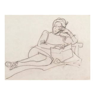 'Woman Reclining' by Victor Di Gesu, Paris, Louvre, Salon D'Automne, Académie Chaumière, Los Angeles County Museum of Art For Sale
