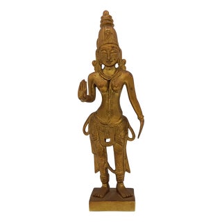 Bronze Statue of Hindu Goddess, 1960s For Sale