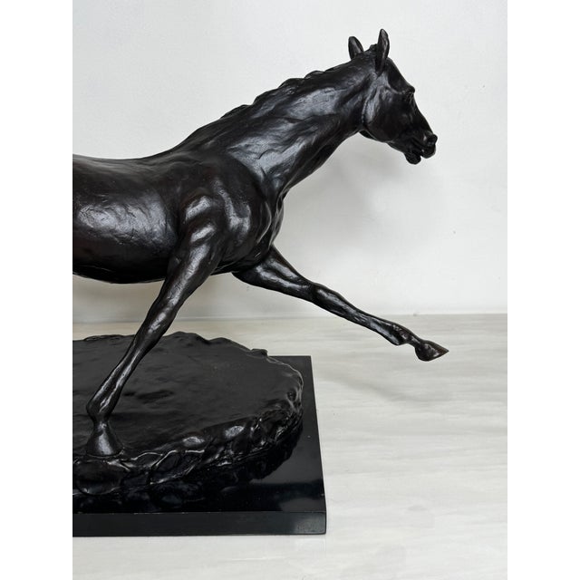 Realism Enzo Plazzotta Galloping Horse Bronze Sculpture – Limited Edition 6/9 – Signed, Museum-Quality For Sale - Image 3 of 18