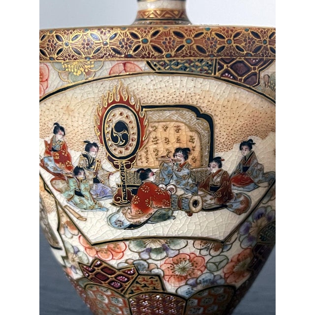 Fine and Rare Miniature Satsuma Vase by Taizan Yohei For Sale - Image 13 of 17