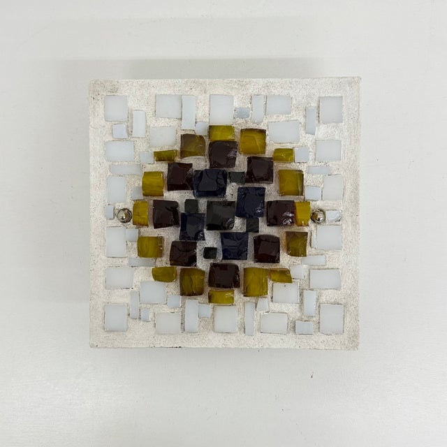 Brutalist Wall Lamp Glass in Resin, Germany, 1970s, Set of 2 For Sale - Image 13 of 18