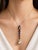 18K White Gold Diamond Gemstone Tahitian Pearl Pendant Necklace. This exquisite pendant features a natural oval amethyst 8...
