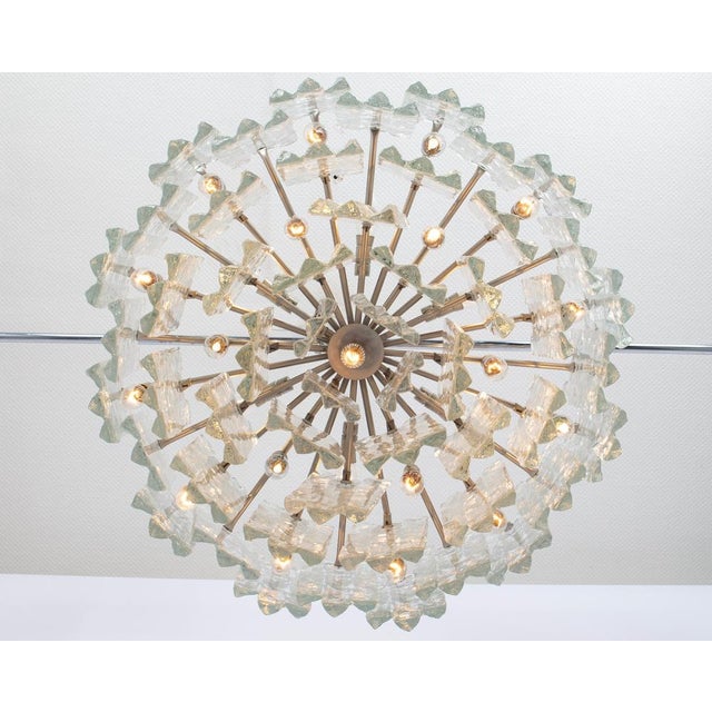 Soria Chandelier in Ice Glass from Kalmar, Germany, 1970s For Sale - Image 9 of 14