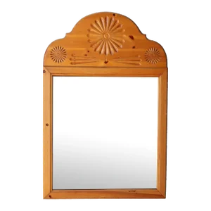 1980's Pine Wall Mirror
