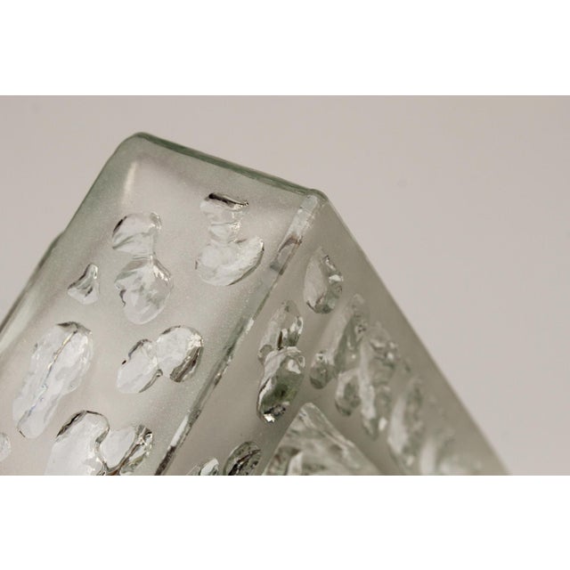 Brutalist Bega Recessed Light Fixture in Cast Glass, 1960s For Sale - Image 6 of 17