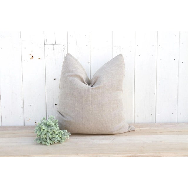 Textile Pale Dawn Large Vintage Suzani Pillow For Sale - Image 7 of 9