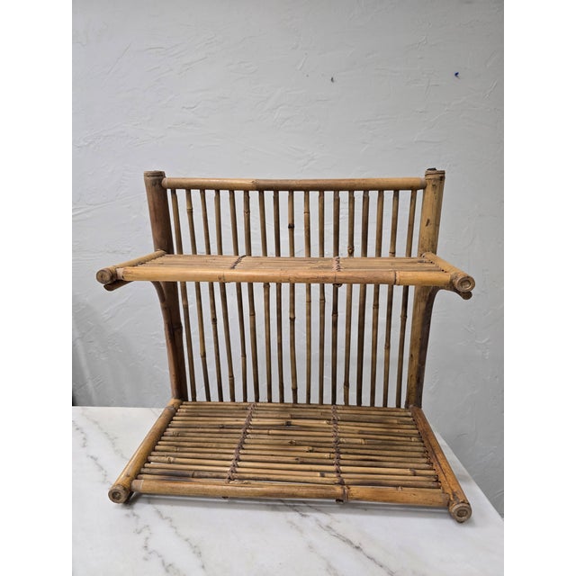Vintage 1970s Colombian Guadua Bamboo "La Amalia" Estate Hanging Wall Shelf For Sale - Image 10 of 12