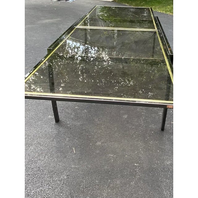 Rare 1980’s Extendable Milo Baughman Style Dining Table - Design Institute of America For Sale - Image 10 of 13