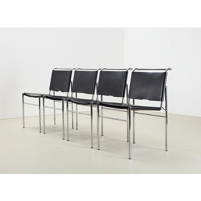 Eileen Gray Vintage Roque Brune Dining Chairs by Eileen Gray for Classicon, 1927, Set of 4 For Sale - Image 4 of 10
