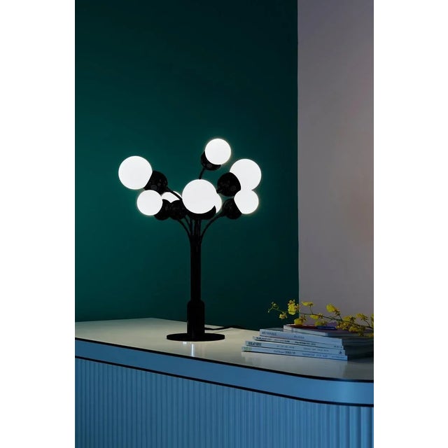 Homage to picasso's peace, lamp by thomas dariel, maison dada measures: diameter 44 x height 56 cm metal body with powder...