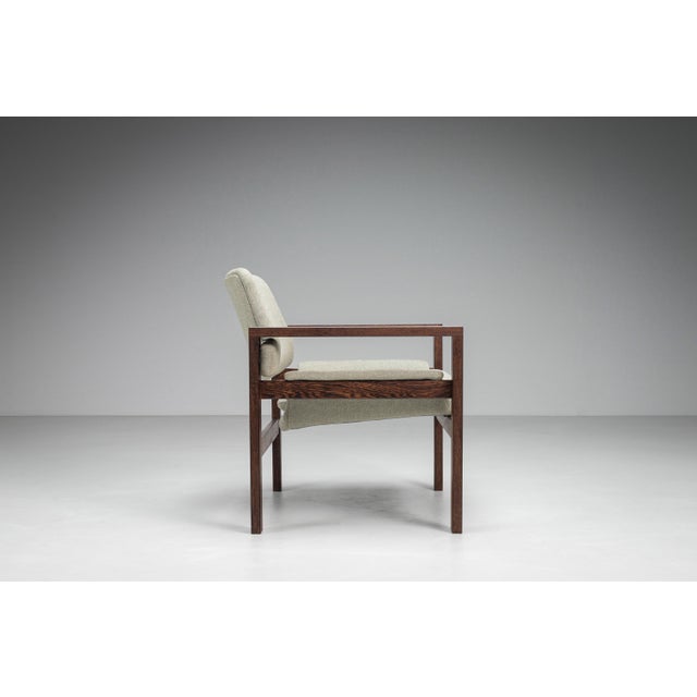Brown Mid-Century Wengé Lounge Chair, 1970s For Sale - Image 8 of 17