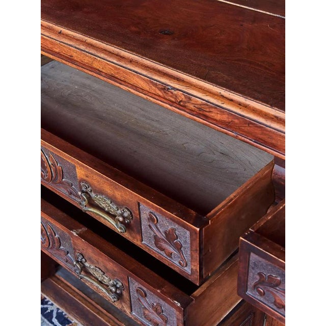 English Sideboard with Large Mirror Hand Carved For Sale - Image 13 of 15