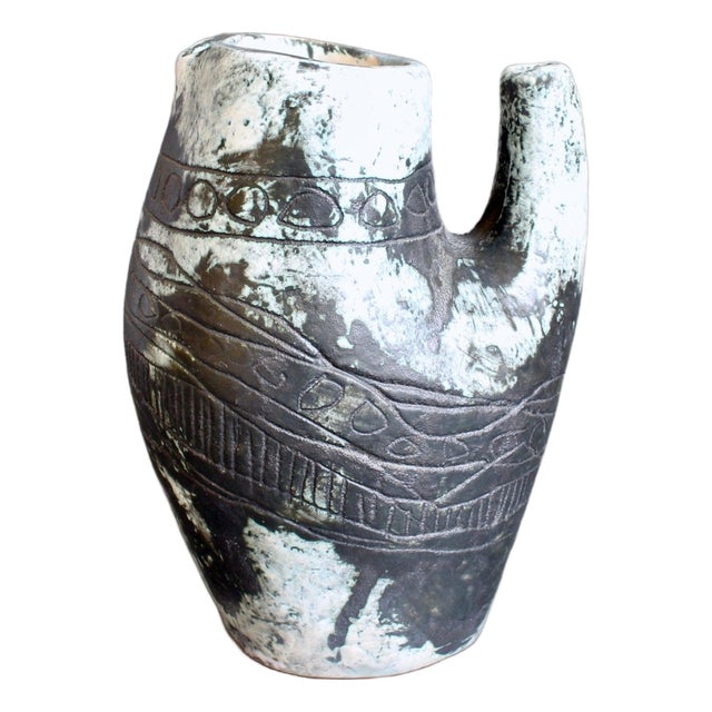 Vintage French Ceramic Pitcher by Jacques Blin, 1950s For Sale