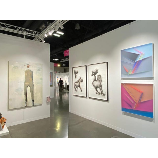 Kal Mansur, Abstract Pink Sojourn One Wall Sculpture, 2025, Acrylic For Sale - Image 15 of 16