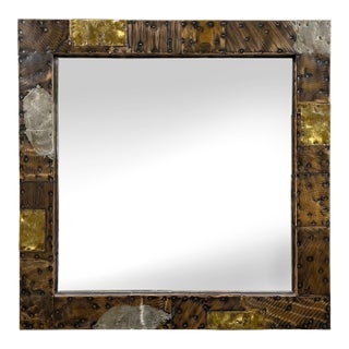 Paul Evans Patchwork Wall Mirror For Sale