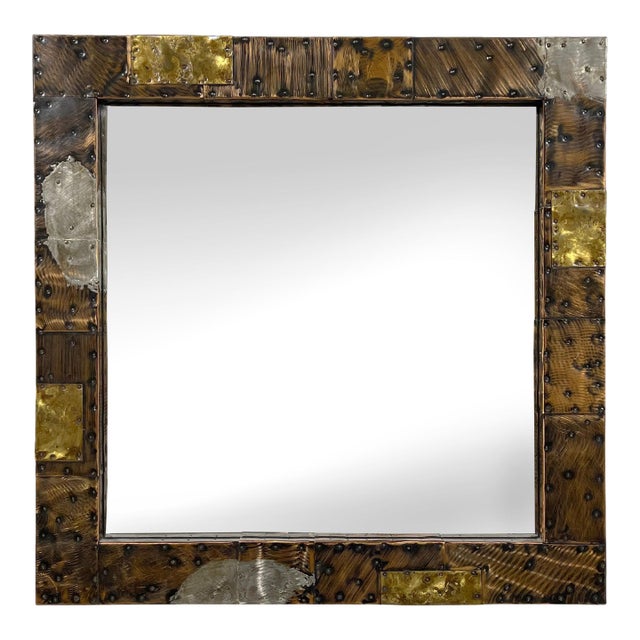 Paul Evans Patchwork Wall Mirror For Sale