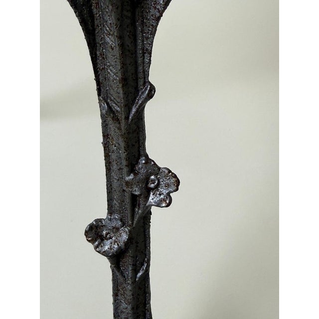 Art Nouveau Cast Iron Plant Stand with Chestnut Leaves, 1880s For Sale - Image 11 of 16