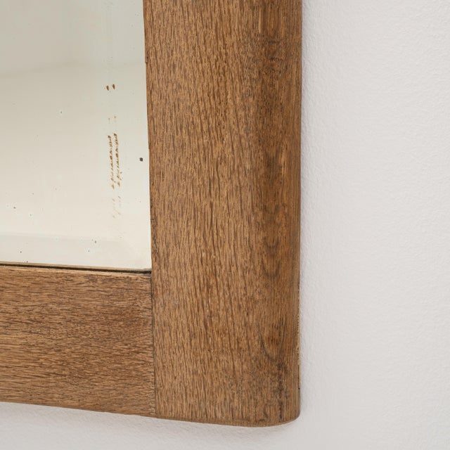 19th Century French Oak Wall Mirror For Sale - Image 9 of 10