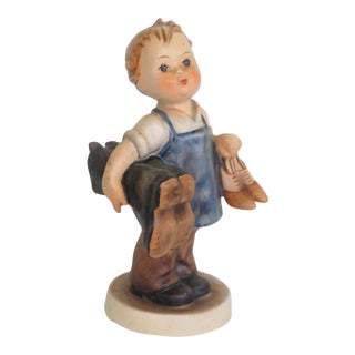 Hummel Goebel Germany Boots Model 143 Young Cobbler Boy Ceramic Figurine 5182b For Sale