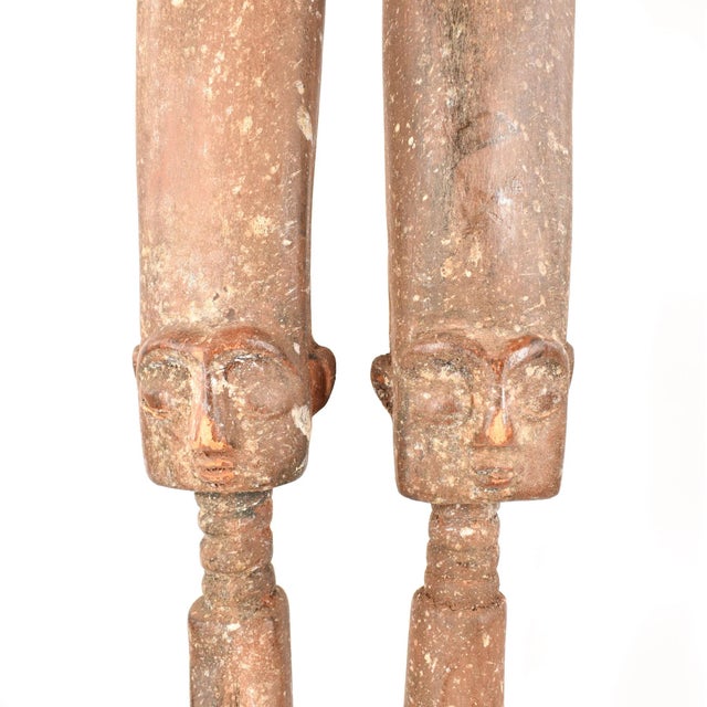 African Early 20th Century Fante Male and Female Figure Ghana For Sale - Image 3 of 7
