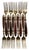 1980s 1980s Lord Nelson Marco Polo Bronze and Rosewood Flatware - 50 pcs For Sale - Image 5 of 12
