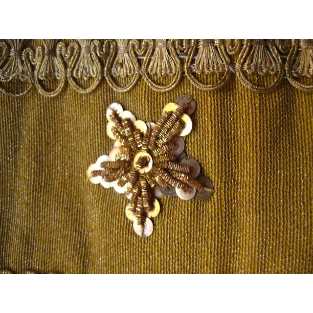 19th Century French Metallic Trim and Stars Alter Ornement 19 Century For Sale - Image 5 of 7