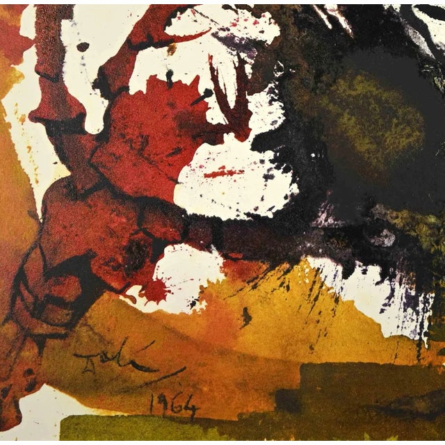 Under The Effect Of A Mystic Delirium is a Color lithograph on heavy rag paper realized in 1964. It is part of Biblia...