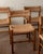 French Mid-Century Wood and Rush Dining Chairs, 1960s, Set of 6 For Sale - Image 4 of 18