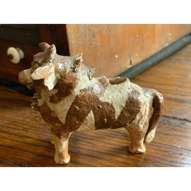 Brown Antique Peruvian TORITA DE PUCARA Incan Ritual Vessel- Museum Deaccession For Sale - Image 8 of 8